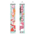 Christmas decorative porch banner set, festive holiday hanging flags for indoor use. - Vector Cartoon Christmas Style (SDMD941) / 180x30cm