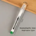 Green long nib marker for deep hole marking, waterproof oil-based pen with precise 13.1cm length. - Oil-based Long Tip / English Version / Green