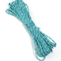 Cordon tressé en polyester multicolore pour loisirs créatifs, lacets et accessoires faits main. - Diamètre environ 2mm / Camouflage Bleu Lac, Vert et Violet