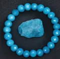 Blauwe kralen armband elastisch kristal edelsteen sieraden mode accessoire voor dames heren - Blauwe Natuursteen