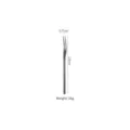 Stainless steel long handle stirrer cocktail coffee stir stick fruit fork 13cm long - Fork / 13cm / Black