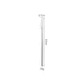 Stainless steel long handle cocktail stirrer and bar spoon for coffee, honey and mixing drinks. - Fork / 19cm / Silver