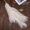 Μπεζ 4-κλωνο τεχνητό γρασίδι πάμπας καλάμι ψεύτικο λουλούδι διακόσμησης, 58.5 εκ - Μπεζ
