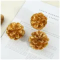 Gold pine cone ornaments for Christmas tree decoration, rustic natural pinecone vase fillers. - Gold Pinecone / 2-3cm / Gold