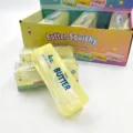 Juguete squishy mantequilla rebote lento alivio estrés novedad regalo bloque amarillo suave - Barra de mantequilla de simulación / Amarillo (Alta Transparencia)