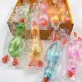 Lindo juguete antiestres de pato brillante liquido sensorial colorido regalo novedad - Pato de Maltosa