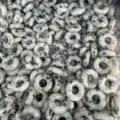 Natural stone donut beads green spacer beads loose charms for DIY jewelry making bracelets. - White Spot Stone
