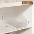 Caja de Almacenamiento de Armario de Plástico Transparente Organizador para el Hogar - S / Transparente