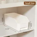 Pequeña caja de almacenamiento de plástico blanco para cajón de armario organizador de escritorio. - S / Blanco