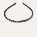 Donkerblauwe kristalen kralen haarband stijlvolle strass haarhoepel voor vrouwen mode - Marineblauw (3326)