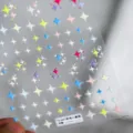 Colorful 3D star nail stickers with translucent backing sparkly manicure decoration decals set - Ts-847 Colorful Little Star Cluster - Relief
