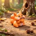 Leuke eekhoorn miniatuur beeldje hars ornament voor tuin micro landschap DIY decoratie - 2# Met Dennenappel