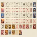 Carte da gioco rétro Deity Prayer stile vintage mazzo poker in carta 55 carte - 55 Fogli / Preghiera Divina
