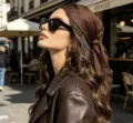 Braunes Chiffon Kopftuch für Damen, einfarbig und stilvoll als modisches Accessoire nutzbar. - 65x65cm / Kaffeebraun