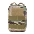 Camo tactical utility pouch MOLLE small military bag outdoor EDC gadget waist pack - CP Camouflage