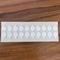 Points de colle adhésifs double face transparents en acrylique pour loisirs créatifs et décoration. - Avec poignée / 0,5 mm d'épaisseur * 1 cm de diamètre (20 pièces/feuille)