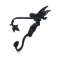 Black punk fairy ear cuff alloy dragon ear wrap cool vintage gothic ear clip jewelry for unisex adults - Elf Ear Cuff Left Ear (E602) / Black