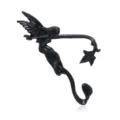 Punk gothic black elf wing ear cuff clip on earring for men women vintage cool dragon ear wrap. - Elf Ear Cuff Right Ear (E602) / Black