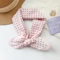 Fascia Pois Rosa Carino Foulard Fiocco Primavera Estate Moda Donna Accessori Capelli - MBFJ43-rosa