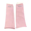 Women pink knit leg warmers cute preppy style winter warm cozy socks rolled edge wear - 46 / Pink