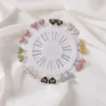 Colorful heart bow head pins sewing dressmaker pins decorative clothing fixing pins set - Gold Bowknot Pin 20pcs
