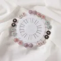 Colorful floral head pins set with round storage holder for sewing tailoring and scarf fixing. - Peony Style Pin 20pcs