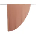 Elegante foulard triangolare in chiffon tinta unita, scialle semicircolare leggero per donna. - Mare Arancione Tramonto