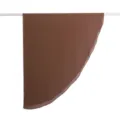 Elegante scialle semicircolare in chiffon marrone, foulard triangolare leggero e trasparente. - Marrone Canelé