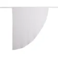 Sciarpa triangolare a semicerchio in chiffon tinta unita elegante scialle per donna viaggio. - Bianco Crema