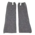 Cozy ribbed knit leg warmers in solid grey, perfect winter thermal slouch calf socks. - 38cm*16.5cm / Dark Heather Gray