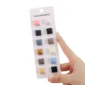 Set 12 magneti quadrati per hijab confezione carta clip colorate per fissaggio sicuro - Cubi Colorati / 12 Pezzi