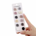 12pz Spille Magnetiche per Hijab Margherita Bottoni Spilla Clip Antiesposizione Collo - Margherita / 12 Pezzi