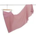 Dettaglio gonna da ballo in chiffon brillantinato rosa asimmetrico tessuto trasparente - Rosa Ciliegio