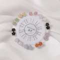 Colorful flower brooch wheel pin anti glare clothing positioning scarf collar fixed pin variant - Pinwheel Painted Pin 20pcs