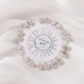 Decorative brooch pins set white enamel floral scarf pins fashion apparel accessories - White Combination Pin 20pcs