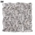 Foulard Carre Chiffon Imprime Floral 90cm Elegant Tour de Cou Chale pour Femme - Taille US 9