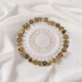 Gold decorative flower head pins and brooch pins set for clothing and scarf fixing use - Distressed Gold Set Pin