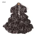 Fashion leopard print long scarf for women, soft elastic mercerized cotton material. - Style 15