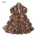Leopard print long scarf soft elastic mercerized cotton shawl European fashion style - Style 20