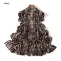 Fashionable leopard snakeskin print long scarf elastic mercerized cotton accessory - 180cm / Bright Tie-Dye