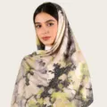 Foulard long cravate hijab et châle de plage imprimé tie-dye en coton soie pour femme - C20