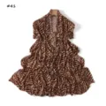 High elasticity printed mercerized cotton long scarf with fashionable animal print design. - 180cm / Pink Orange Tie-Dye