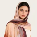 Élégant foulard long hijab châle en coton modal tie-dye aquarelle pour femme voyage - C34