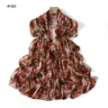 Leopard floral modal long scarf stylish versatile women shawl soft elastic wrap design - 180cm / Style 50