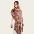 Écharpe longue pour femme imprimé cravate aquarelle coton mercerisé foulard châle. - C41