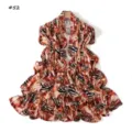 Elastic printed mercerized cotton long scarf with stylish leopard and snake skin pattern. - 180cm / Style 52