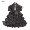 Fashion leopard print long scarf, soft elastic mercerized cotton shawl for women daily wear. - 180cm / Style 55
