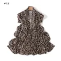 Leopard print elastic mercerized cotton long scarf stylish versatile women shawl accessory. - Style 75
