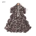Leopard print long scarf fashionable soft stretch modal cotton shawl wrap elegant accessory for women - Style 77