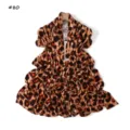 Leopard print high elasticity mercerized cotton scarf fashion winter warm shawl accessory - Style 80 / 180cm